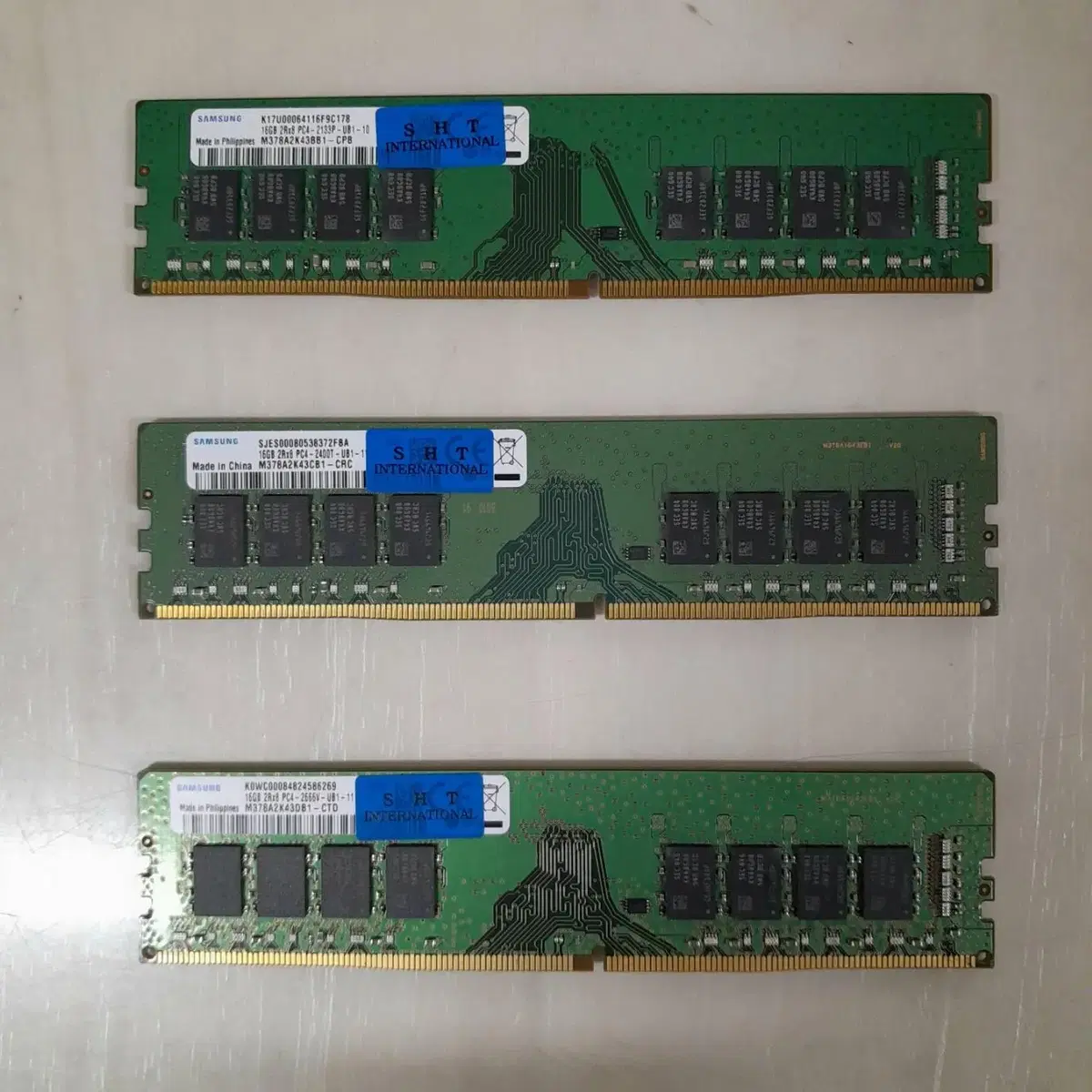 메모리 삼성정품 DDR4 16GB RAM(2종류) 데스크탑용